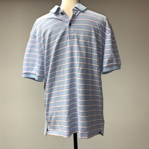 Eddie Bauer Stripes Polo Shirt Large